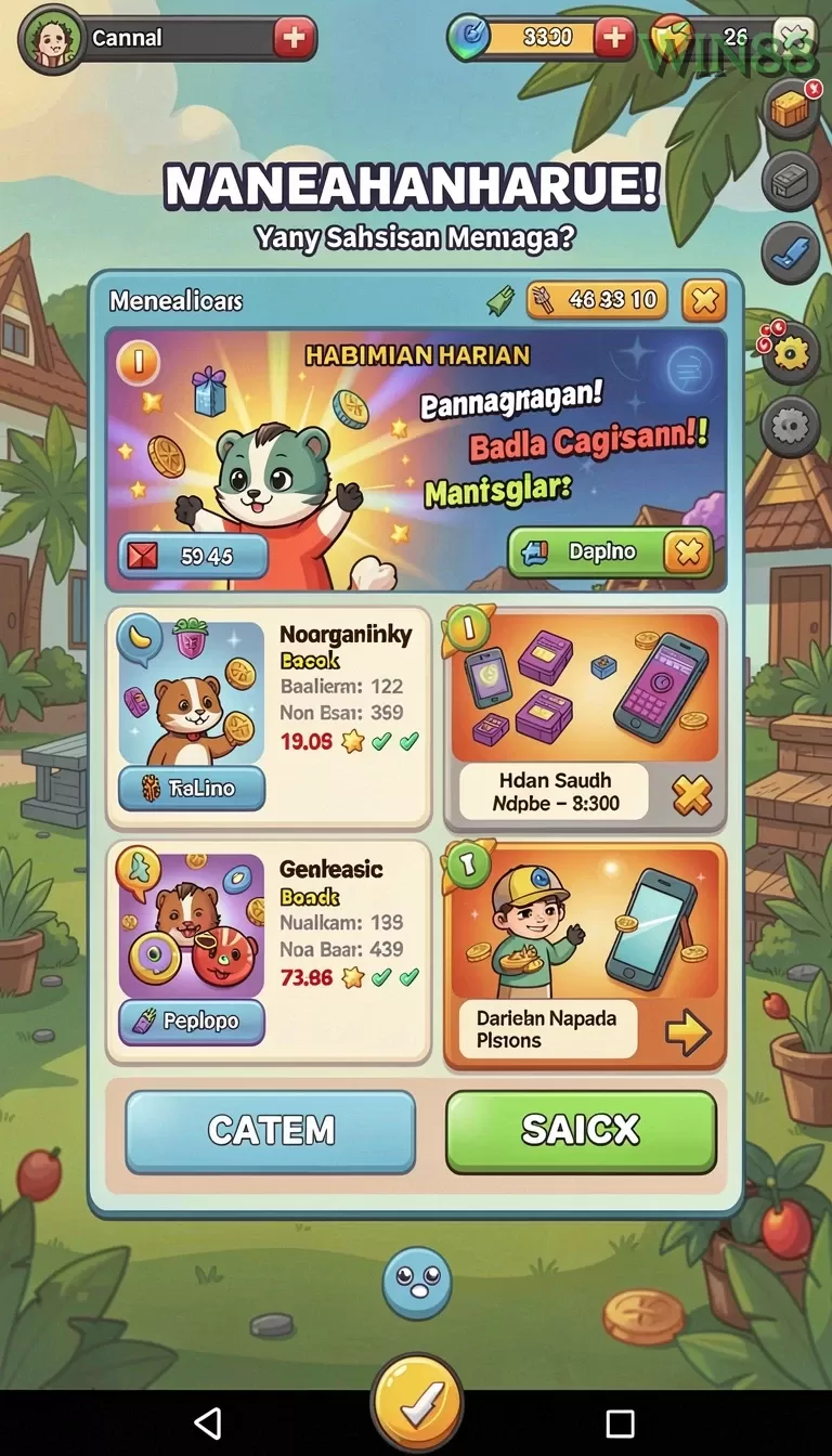 Cuplikan layar VGOWIN — pengaturan akun