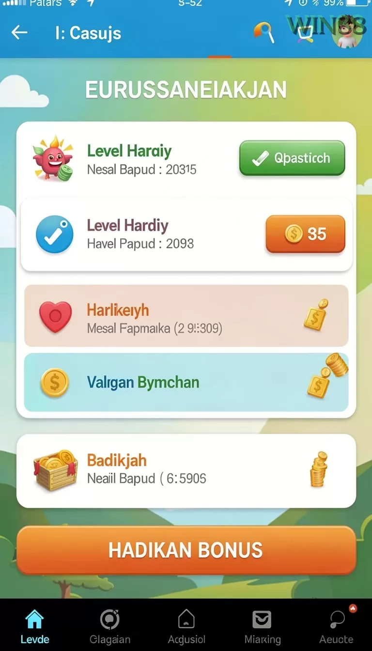 Cuplikan layar VGOWIN — menu navigasi